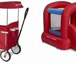 Cheapest 😍 3-In-1 EZ Folding, Outdoor Collapsible Wagon For Kids & Cargo, Red Folding Wagon 🌟 -Kids' Tricycles Sales 31 ANIkMJCL. AC