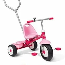 Cheap 😍 Deluxe Steer & Stroll Ride-On Trike, Tricycle For Toddlers Age 2-5, Toddler Bike Pink ⌛ -Kids' Tricycles Sales 315zdJ103VL. AC