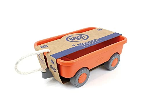 Discount ⭐ Wagon, Orange - Pretend Play, Motor Skills, Kids Outdoor Toy Vehicle. No BPA, Phthalates, PVC. Dishwasher Safe, Recycled Plastic, Made In USA 🤩 2 Discount ⭐ Wagon, Orange - Pretend Play, Motor Skills, Kids Outdoor Toy Vehicle. No BPA, Phthalates, PVC. Dishwasher Safe, Recycled Plastic, Made In USA 🤩 - Image 2