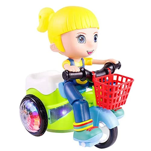 Budget π ZHIXIRONG Glowing Cool Stunt Tricycle, 1 Piece Stunt Tricycle Toy With Blinking LED Tires And Batteries, Suitable For 2 Years And Older, π₯³ Birthday Gifts For Boys And π§ Girls Green 𧨠4 Budget π ZHIXIRONG Glowing Cool Stunt Tricycle, 1 Piece Stunt Tricycle Toy With Blinking LED Tires And Batteries, Suitable For 2 Years And Older, π₯³ Birthday Gifts For Boys And π§ Girls Green 𧨠- Image 4