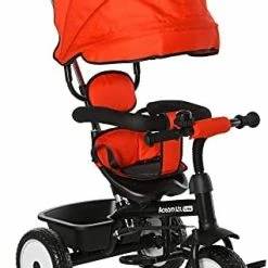 Cheap 🛒 Qaba Baby Tricycle 2 In 1 Trike With Adjustable Canopy Detachable Guardrail Belt For Age 6-60 Months, Red ✨ 19 Cheap 🛒 Qaba Baby Tricycle 2 In 1 Trike With Adjustable Canopy Detachable Guardrail Belt For Age 6-60 Months, Red ✨ -Kids' Tricycles Sales 413x0m4Lm5L. AC