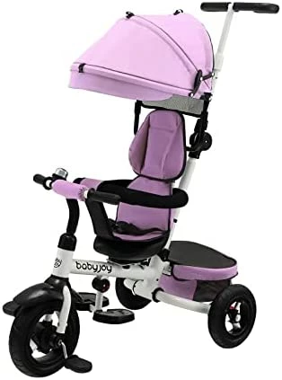 Brand new 🥰 Costzon Tricycle, 4 In 1 Toddler Bike W/Removable Push Handle, Bell, Rotatable Seat, EVA Wheel, Adjustable Canopy, Storage Basket, Trike For Kids 1-5 Years Old, Tricycle For Toddler Blue 🧨 10 Brand new 🥰 Costzon Tricycle, 4 In 1 Toddler Bike W/Removable Push Handle, Bell, Rotatable Seat, EVA Wheel, Adjustable Canopy, Storage Basket, Trike For Kids 1-5 Years Old, Tricycle For Toddler Blue 🧨 - Image 10