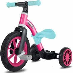 Discount 🌟 KRIDDO 3-in-1 Kids Tricycles For 2-3 Year Old, Toddler Balance Bike With Big Front Wheel, Convertible Trike And Bicycle For Boys 👧 Girls 18 Month To 4 Years, Removable Pedals For Push And Ride Fun, M Blue 🥰 -Kids' Tricycles Sales 415H2xSc9ZL. AC