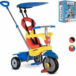 Flash Sale 😀 SmarTrike Zoom Toddler Tricycle Push Bike – Adjustable Trike For Baby, Toddler, Infant Ages 15 Months To 3 Years Multi Colou 😉 -Kids' Tricycles Sales 416jwaB60L. AC