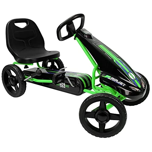 Best Sale ๐ 509 Crew Air Jet Pedal Go Kart - Green - Kids, Sporty Graphics On The Front Fairing, Adjustable Bucket Seat, 4 Spoke Rims W/ 10'' EVA Wheels, Sporty Steering Wheel, Kids Go Kart Ages 4+ (U925005) ๐ 1 Best Sale ๐ 509 Crew Air Jet Pedal Go Kart - Green - Kids, Sporty Graphics On The Front Fairing, Adjustable Bucket Seat, 4 Spoke Rims W/ 10'' EVA Wheels, Sporty Steering Wheel, Kids Go Kart Ages 4+ (U925005) ๐