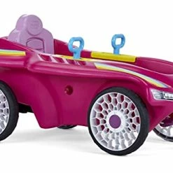 Hot Sale 💯 Jett Car Racer Pink, Ride On Car With Adjustable Seat Back, Dual Handle Rear Wheel Steering, Racing Control, Kid Powered Fun, Great Gift For Kids, Toys For 👧 Girls Boys Ages 3-10 Year ⌛