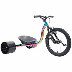 Discount 👏 Sullivan Junior Drift Trike, 18 Inch Big Wheel Slider For Drifting, Premium Quality, Durable Rear Wheels, Bucket Seat With 2 Positions, Powerful Brake, Multiple Colors, For Kids Age 6 Years And Up Black/neo Chrome ⌛