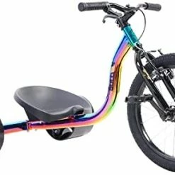 Discount 👏 Sullivan Junior Drift Trike, 18 Inch Big Wheel Slider For Drifting, Premium Quality, Durable Rear Wheels, Bucket Seat With 2 Positions, Powerful Brake, Multiple Colors, For Kids Age 6 Years And Up Black/neo Chrome ⌛ -Kids' Tricycles Sales 41857SLSESL. AC