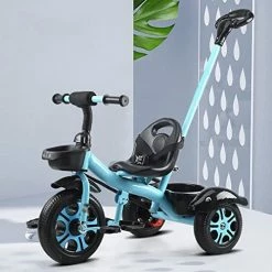 Flash Sale ๐ LSQXSS Kids Tricycles For Age 18 Month To 3 Years,Toddler Trikes With Auxiliary Push Handle,3 Wheelers Bicycle For Boys And ๐ง Girls,Non-Inflatable Titanium Wheel,Ride-on Bikes Blue ๐งจ 15 Flash Sale ๐ LSQXSS Kids Tricycles For Age 18 Month To 3 Years,Toddler Trikes With Auxiliary Push Handle,3 Wheelers Bicycle For Boys And ๐ง Girls,Non-Inflatable Titanium Wheel,Ride-on Bikes Blue ๐งจ -Kids' Tricycles Sales 418mgx3vWpL. AC