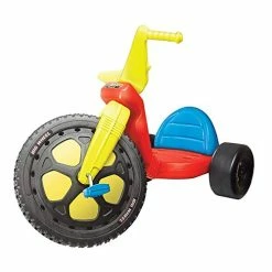 Best deal 😀 The Original Big Wheel,Blue-Yellow-Red, Giant 16' Wheel Ride On Tricycle,3 Position Seat - Trike, Kid Powered Pedal Bike,50th Year, Sit Down Riding Around Outdoor Toy, Ages 3-8 (19053) 🥰