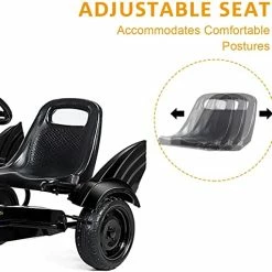 Flash Sale 🥰 GLACER Kids Pedal Go Kart, Pedal Powered Ride On Car For Kids, 4 Wheels Indoor Outdoor Racer Toy Car W/ Adjustable Seat, Foot Pedal, Ideal For Boys 👧 Girls, Black ❤️ 7 Flash Sale 🥰 GLACER Kids Pedal Go Kart, Pedal Powered Ride On Car For Kids, 4 Wheels Indoor Outdoor Racer Toy Car W/ Adjustable Seat, Foot Pedal, Ideal For Boys 👧 Girls, Black ❤️ -Kids' Tricycles Sales 419El4rA9rL