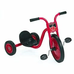 Outlet 🔥 Children's Factory Angeles Taxi Trike, Kids Tandem Tricycle, Red-Blk, AFB1200, Preschool And Playground Learning Activity, Daycare And Classroom Outdoor Play Equipment Red-black 🥰 -Kids' Tricycles Sales 41B66awaGVL
