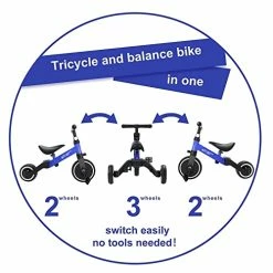 Best Pirce ❤️ 67i 3 In 1 Tricycle For 1-3 Year Old Toddler Bike Kids Tricycles For 1-3 Year Olds Toddler Tricycle Kids Trikes Adjustable Seat And Removable Pedal Baby Balance Bike Boys 👧 Girls Pink+handle 💯 -Kids' Tricycles Sales 41BRZNbBnYL