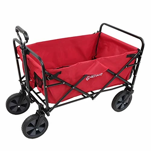 Promo 🔥 Get Out! Wagon Cart In Red - Foldable Wagon For Storage Multi-Use Utility Wagon With Side Table And Handl 😀 3 Promo 🔥 Get Out! Wagon Cart In Red - Foldable Wagon For Storage Multi-Use Utility Wagon With Side Table And Handl 😀 - Image 3