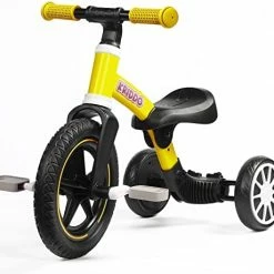 Discount 🌟 KRIDDO 3-in-1 Kids Tricycles For 2-3 Year Old, Toddler Balance Bike With Big Front Wheel, Convertible Trike And Bicycle For Boys 👧 Girls 18 Month To 4 Years, Removable Pedals For Push And Ride Fun, M Blue 🥰 -Kids' Tricycles Sales 41Bcna7Qh7L. AC