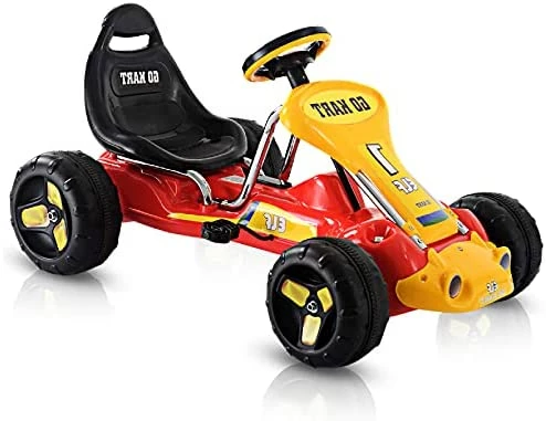 Cheapest 𧨠HONEY JOY Go Kart For Kids, 4 Wheel Quad Racing Style Pedal Car W/3-Point Adjustable Seat & Non-Slip Wheels, Pedal Powered Ride On Toy Cart For Boys π§ Girls (Black) π 9 Cheapest 𧨠HONEY JOY Go Kart For Kids, 4 Wheel Quad Racing Style Pedal Car W/3-Point Adjustable Seat & Non-Slip Wheels, Pedal Powered Ride On Toy Cart For Boys π§ Girls (Black) π - Image 9