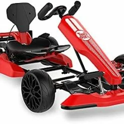 Flash Sale 🌟 TWO DOTS Go Kart Bundle, Hoverboard And Go Kart Seat Attachment Combo - Outdoor Racer Pedal Car For Adult And Kids, Adjustable Length And Height- 9.3MPH - 264.5 Lbs Red Gokart & Orange Hoverboard 😉 -Kids' Tricycles Sales 41Ca3B6i48S. AC