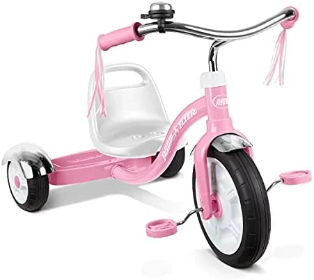 New π Classic Pink Dual Deck Tricycle Ride On, 31.5L X 24.5W X 21.5H In π 7 New π Classic Pink Dual Deck Tricycle Ride On, 31.5L X 24.5W X 21.5H In π - Image 7