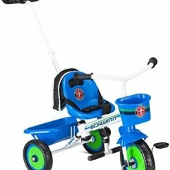 Hot Sale 🔔 Schwinn Roadster Bike For Toddlers, Kids Classic Tricycle, Boys And 👧 Girls Ages 2 - 4 Years Old, Steel Trike Frame, Rear Deck Made Of Genuine Wood, & Fabric Tassels Teal 🔔 -Kids' Tricycles Sales 41EcZOlGz5L. AC