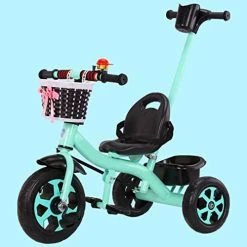Wholesale 🌟 LSQXSS Kids Tricycles For Age 1.5 To 6 Year Old,Kids Trikes With Detachable Parent Pushrod,Retractable Footrest,Indoor Outdoor Boy Girl Ride-on Bike,Foam Wheel Green 🛒 -Kids' Tricycles Sales 41FBKftslQL. AC