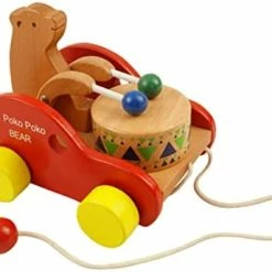 Best deal ✔️ SAFIGLE Long Toy Toddler A Drum Toys Walk Children Car Wood Wooden Bear Pull As Shownx3pcs 👏 -Kids' Tricycles Sales 41FzfyXpkEL. AC