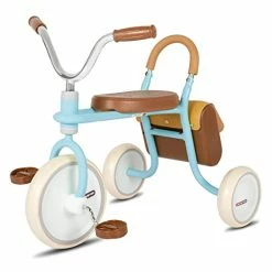 Outlet 🤩 JOYSTAR Toddler Tricycle For 2-4 Year Old Boys And 👧 Girls, Baby Balance Bike With Pedals, Retro Style Trike With 3 Wheels, First Toddler Bikes, 1st 🎂 Birthday Gifts Z-pink 🥰