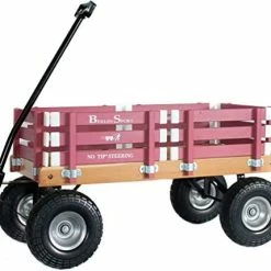 Discount 😉 The Berlin Flyer Berlin Flyer Sport Kid's Wagon - Model F410 - Amish Made In Ohio, USA - 10" No-Flat Tires (Red) 😍 -Kids' Tricycles Sales 41HO2hvXV3L. AC