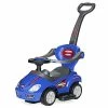 Hot Sale 😍 Best Choice Products Kids 3-in-1 Push And Pedal Car Toddler Ride On W/ Handle, Horn, Music - Bl 😉