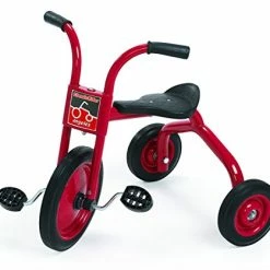 Outlet 🔥 Children's Factory Angeles Taxi Trike, Kids Tandem Tricycle, Red-Blk, AFB1200, Preschool And Playground Learning Activity, Daycare And Classroom Outdoor Play Equipment Red-black 🥰 -Kids' Tricycles Sales 41JXteBHLKL