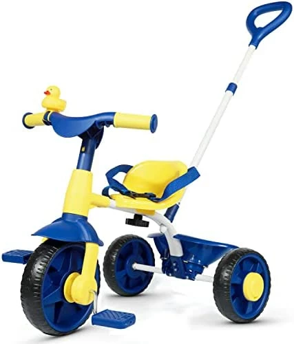 Best deal π 2 In 1 Kids Tricycles Age 18 Month To 3 Years, EVA Wheels Upgraded, Gift Toddler Tricycle, Trikes For Toddlers 2 To 3 Year Old With Push Handle And Duck Bell, Pink Eva Wheel-blue π₯ 8 Best deal π 2 In 1 Kids Tricycles Age 18 Month To 3 Years, EVA Wheels Upgraded, Gift Toddler Tricycle, Trikes For Toddlers 2 To 3 Year Old With Push Handle And Duck Bell, Pink Eva Wheel-blue π₯ - Image 8