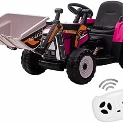Flash Sale 👍 Nasitip 12V Kids Ride On Car,Excavator With Bucket & Remote Control,Toddler Battery Powered Electric Vehicle,2+1 Gear Shift,3 Speeds,Music,Bluetooth,7-LED Headlights,EVA Tire,Green 🛒 -Kids' Tricycles Sales 41KvL qpFXL. AC