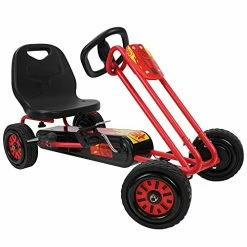 Best Sale ⭐ 509 Crew Rocket Pedal Go Kart - Red | Pedal Car | Ride On Toys For Boys & 👧 Girls With Ergonomic Adjustable Seat & Sharp Handling, Ages 4+ (U918002) ⭐