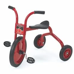 Outlet 🔥 Children's Factory Angeles Taxi Trike, Kids Tandem Tricycle, Red-Blk, AFB1200, Preschool And Playground Learning Activity, Daycare And Classroom Outdoor Play Equipment Red-black 🥰 -Kids' Tricycles Sales 41LfI4wdbXL