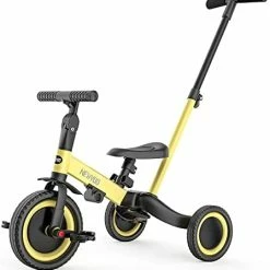 Best Sale 👍 Newyoo 5 In 1 Toddler Tricycle With Parent Steering Push Handle For 1,2,3 Years Old Boys And 👧 Girls, Kids Push Trike, Toddler Bike With Removable Pedals, Adjustable Seat And Handle (Grey) Yellow-006 😀 21 Best Sale 👍 Newyoo 5 In 1 Toddler Tricycle With Parent Steering Push Handle For 1,2,3 Years Old Boys And 👧 Girls, Kids Push Trike, Toddler Bike With Removable Pedals, Adjustable Seat And Handle (Grey) Yellow-006 😀 -Kids' Tricycles Sales 41MGsSBHPLL. AC