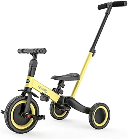 Best Sale 👍 Newyoo 5 In 1 Toddler Tricycle With Parent Steering Push Handle For 1,2,3 Years Old Boys And 👧 Girls, Kids Push Trike, Toddler Bike With Removable Pedals, Adjustable Seat And Handle (Grey) Yellow-006 😀 11 Best Sale 👍 Newyoo 5 In 1 Toddler Tricycle With Parent Steering Push Handle For 1,2,3 Years Old Boys And 👧 Girls, Kids Push Trike, Toddler Bike With Removable Pedals, Adjustable Seat And Handle (Grey) Yellow-006 😀 - Image 11