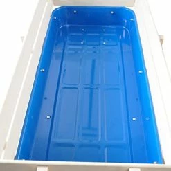 Buy 🔥 ZeHuoGe Outdoor Sport Blue Wagon All Terrain Pulling W/Removable Wooden Side Panels Air Tires Big Foot Panel Wagon 176 Lbs. Weight Capacity Sturdy All Steel Wagon Bed, Children Kids' Pull-Along Wagons (Blue) 😀 -Kids' Tricycles Sales 41MYFiZAZ3L