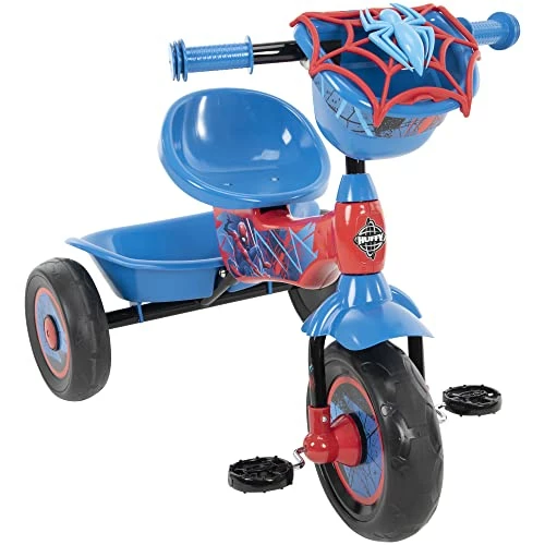 Hot Sale ✔️ Marvel Spider-Man 3 Wheel Preschool Training Tricycle With Steel Frame, Storage Basket, Red & Blue 👍 4 Hot Sale ✔️ Marvel Spider-Man 3 Wheel Preschool Training Tricycle With Steel Frame, Storage Basket, Red & Blue 👍 - Image 4