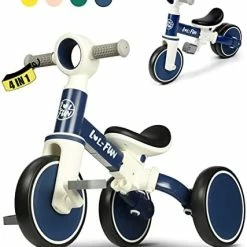 Discount ⭐ LOL-FUN 3 In 1 Kids Tricycle For Toddlers Ages 1-3 Bicycle Toy For 1 2 Year Old Boys 👧 Girls Gift With Easy Assembly Removable Pedal Midnight Blue 🔥 17 Discount ⭐ LOL-FUN 3 In 1 Kids Tricycle For Toddlers Ages 1-3 Bicycle Toy For 1 2 Year Old Boys 👧 Girls Gift With Easy Assembly Removable Pedal Midnight Blue 🔥 -Kids' Tricycles Sales 41P4lgyDvBL. AC