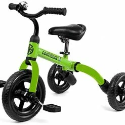 Cheap 👏 3 In 1 Toddler Tricycles For 2 - 4 Years Old Boys And 👧 Girls With Detachable Pedal And Bell | Foldable Baby Balance Bike Riding Toys For 24 Month Up Kids | Infant First 🎂 Birthday New Year Gift Blue 💯 -Kids' Tricycles Sales 41P5ISPB90L. AC