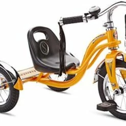 Hot Sale 🔔 Schwinn Roadster Bike For Toddlers, Kids Classic Tricycle, Boys And 👧 Girls Ages 2 - 4 Years Old, Steel Trike Frame, Rear Deck Made Of Genuine Wood, & Fabric Tassels Teal 🔔 -Kids' Tricycles Sales 41PKJa KWDL. AC