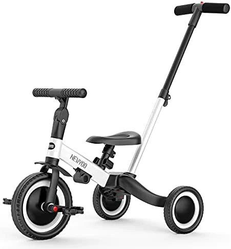 Best Sale 👍 Newyoo 5 In 1 Toddler Tricycle With Parent Steering Push Handle For 1,2,3 Years Old Boys And 👧 Girls, Kids Push Trike, Toddler Bike With Removable Pedals, Adjustable Seat And Handle (Grey) Yellow-006 😀 6 Best Sale 👍 Newyoo 5 In 1 Toddler Tricycle With Parent Steering Push Handle For 1,2,3 Years Old Boys And 👧 Girls, Kids Push Trike, Toddler Bike With Removable Pedals, Adjustable Seat And Handle (Grey) Yellow-006 😀 - Image 6