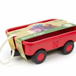 Brand new 🎉 Sesame Street Elmo's Wagon, Red - Pretend Play, Motor Skills, Kids Outdoor Toy Vehicle. No BPA, Phthalates, PVC. Dishwasher Safe, Recycled Plastic, Made In USA 🎁 -Kids' Tricycles Sales 41Q8g0VTBKL