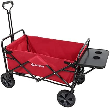 Promo 🔥 Get Out! Wagon Cart In Red - Foldable Wagon For Storage Multi-Use Utility Wagon With Side Table And Handl 😀 7 Promo 🔥 Get Out! Wagon Cart In Red - Foldable Wagon For Storage Multi-Use Utility Wagon With Side Table And Handl 😀 - Image 7