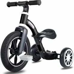 Discount 🌟 KRIDDO 3-in-1 Kids Tricycles For 2-3 Year Old, Toddler Balance Bike With Big Front Wheel, Convertible Trike And Bicycle For Boys 👧 Girls 18 Month To 4 Years, Removable Pedals For Push And Ride Fun, M Blue 🥰 -Kids' Tricycles Sales 41REU8QO9sL. AC