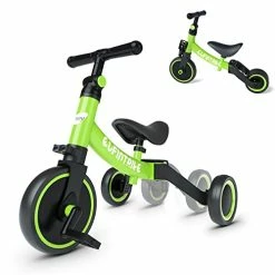 Promo π Besrey 5 In 1 Toddler Bike For 10 Month To 4 Years Old Kids, Toddler Tricycle Kids Trikes Tricycle, Gift & Toys For Boy & Girl, Balance Training, Removable Pedals Red π₯°