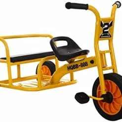 Hot Sale ⭐ WOGDKS Kids Tandem Trike For Riders Ages 3+,Double Seat Toddler Tricycle,Front Big Wheel,Non-Inflatable Wheels,Kids Outdoor Playground Riding Activity,Classroom,Daycare,Preschool Tricycle Red 1 🤩 -Kids' Tricycles Sales 41RkVCFqmL. AC