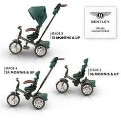 Cheapest ❤️ POSH BABY & KIDS Bentley Kids Trike - All Terrain Toddler Bike 6-in-1, Officially Designed By Bentley Motors UK; Baby To Big Kid Tricycle Is A Compelling Statement Of Performance & Luxury, Spruce Green (10m-5y+) 😀 -Kids' Tricycles Sales 41TTVePPkfL
