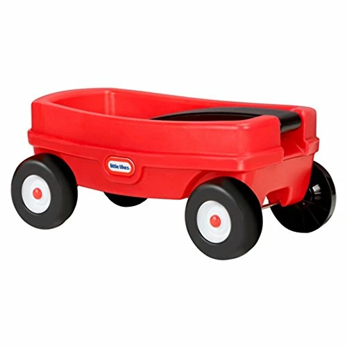 Outlet 🌟 ' Wagon – Red And Black, Indoor And Outdoor Play, Easy Assembly, Made Of Tough Plastic Inside And Out, Handle Folds For Easy Storage | Kids 18 🥰 2 Outlet 🌟 ' Wagon – Red And Black, Indoor And Outdoor Play, Easy Assembly, Made Of Tough Plastic Inside And Out, Handle Folds For Easy Storage | Kids 18 🥰 - Image 2