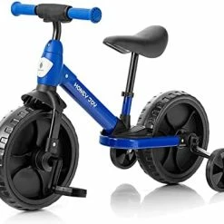 Coupon ❤️ HONEY JOY Toddler Tricycle, 4 In 1 Kids Trike Bike Riding Toys W/Training Wheels & Detachable Pedal, Adjustable Handlebar & Seat, Baby Balance Bike, Gift For Boys 👧 Girls 18 Months To 6 Years Old (Blue) 🧨 -Kids' Tricycles Sales 41VDs4arUWL. AC
