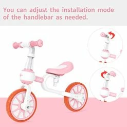 Hot Sale ⭐ 3 In 1 Toddler Bike For 18 Months To 3 Years Old Boy Girl Toddler Tricycle Kids Trikes For Toddler Tricycles Baby Bike Infant Trike Pink 🔔 -Kids' Tricycles Sales 41Vw6GcgRNL